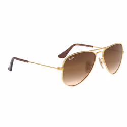 Ray-Ban Aviator Junior Brun Dégradé + Or