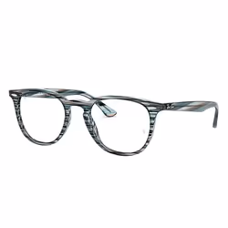 Ray-Ban RB7159, Adulte, Unisexe, Carré, Bleu, Verres non polarisés, Propionate