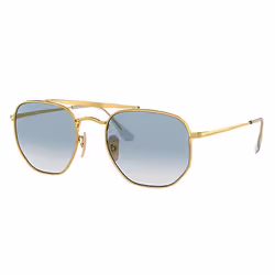Ray-Ban Marshal Bleu clair Dégradé + Or, Adulte, Unisexe, Hexagonal, Carré, Cerclé, Or