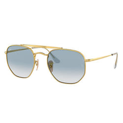 Ray-Ban Marshal Bleu clair Dégradé + Or