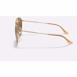 Ray-Ban Round Double Bridge Marron clair Dégradé + Marron clair - Vue supplémentaire 4