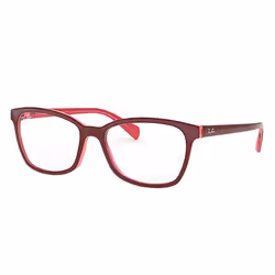 Ray-Ban RB5362, Adulte, Unisexe, Carré, Violet, Rouge, Verres non polarisés, Acétate