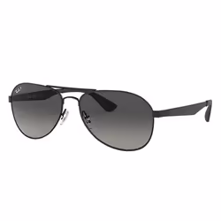 Ray-Ban RB3549, Adulte, Unisexe, Aviateur, Noir, Verres polarisés, Métal