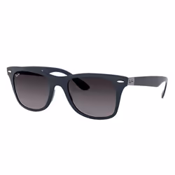 Ray-Ban WAYFARER LITEFORCE, Adulte, Unisexe, Carré, Bleu, Verres non polarisés, Gris