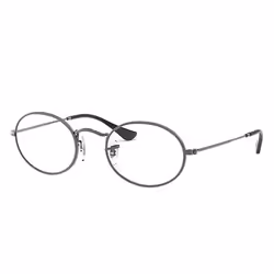 Ray-Ban OVAL OPTICS, Adulte, Unisexe, Ovale, Verres non polarisés, Métal, M/L