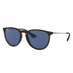 Ray-Ban ERIKA COLOR MIX, Adulte, Unisexe, Aviateur, Verres non polarisés, Nylon, Bleu