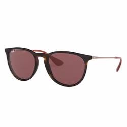 Ray-Ban ERIKA COLOR MIX, Adulte, Unisexe, Aviateur, Verres non polarisés, Nylon, Violet