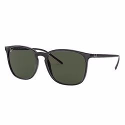 Ray-Ban RB4387, Adulte, Unisexe, Carré, Noir, Verres non polarisés, Nylon