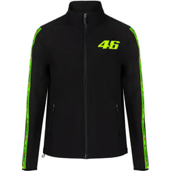 VR46 Tapes Veste Softshell, noir-jaune, taille XS pour Hommes
