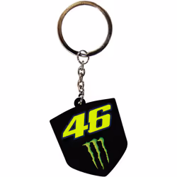 VR46 Monster Dual Porte-clés, noir-jaune pour Hommes