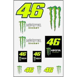 Stickers VR46 Monster Energy Officiel MotoGP Valentino Rossi