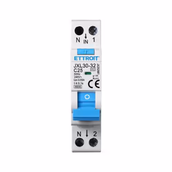 Disjoncteur à courant résiduel 1P+N 25A 6KA 30mA 220V occupe 1 module DIN Disjoncteur à courant résiduel avec trois types de  ...