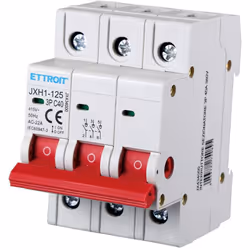 L' interrupteur-sectionneur sur rail DIN 3P 40A 415VAC est un dispositif utilisé pour déconnecter les circuits électriques, o ...