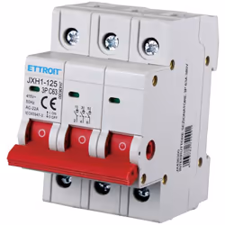 L' interrupteur-sectionneur sur rail DIN 3P 63A 415VAC est conçu pour isoler une ligne électrique, garantissant une distance ...