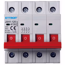 L' interrupteur-sectionneur 4P 63A 415VAC DIN Rail est un dispositif électrique utilisé pour déconnecter une ligne, assurant ...