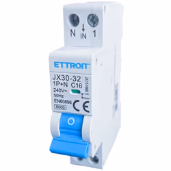 ETTROIT JX30-32-1P+N-16A-6KA Interrupteur magnétothermique 1P+N 16A 220V 6KA