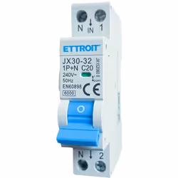 L'interrupteur thermique magnétique automatique ETTROIT 1P+N 20A 6000A 220V est conçu pour offrir une protection aux systèmes ...