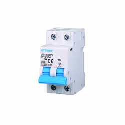 Interrupteur magnétothermique photovoltaïque Ettroit sku. JX6225 2P DC est un appareil essentiel conçu pour assurer la sûreté ...