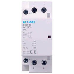 Ettroit - contacteur modulaire sur rail din 2P 25A 400V 2 contacts ouverts no type 20