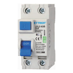 Ettroit - JX322569 Disjoncteur différentiel pur 2P 25A 30mA courbe b 6KA ac/dc 220V