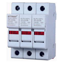 Ettroit - JX12338 Porte-fusible Support pour fusibles cylindriques Base RT18-32 32A 3P din 10 x 38mm ac/dc