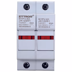 Le porte-fusible modulaire ETTROIT JX12251 est conçu pour les applications photovoltaïques, idéal pour l'installation dans le ...