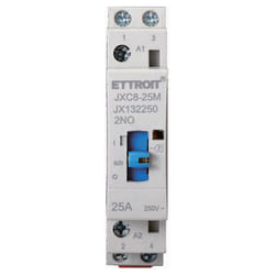 Ettroit - Contacteur domestique ac 2P 25A 220V 50Hz 2NO din avec interrupteur de contrôle manuel