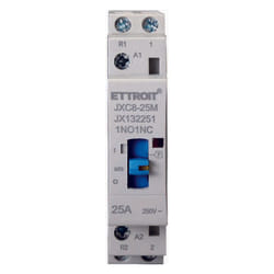 Ettroit - Contacteur domestique ac 2P 25A 220v 50hz 1NO-1NC avec interrupteur manuel din