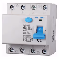 L' interrupteur différentiel pur ETTROIT JX341668 est conçu pour garantir la protection contre les fuites de courant, garanti ...