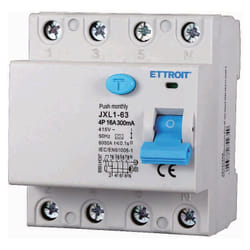 JX341668 Disjoncteur à courant résiduel pur 4P 16A 300mA 380V-6KA classe a - Ettroit