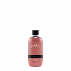 Millefiori Ambra & Rosa, Bouteille, Liquide, Ambre, Orange, Cuir, Musc blanc, Rose, Rose, 250 ml, 50 mm