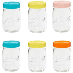 Le Parfait - Bocal à vis Colors de 1 l (lot de 6)