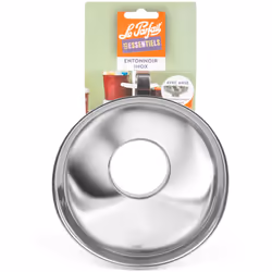 Fini de salir votre plan de travail ! Cet entonnoir avec poignée en inox est l'outil parfait pour transférer vos créations cu ...