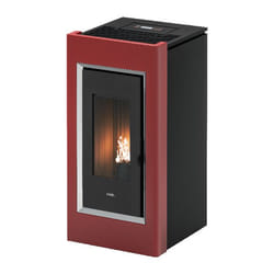 Cadel Prince 11 poêle Pose libre Pellet Noir, Rouge