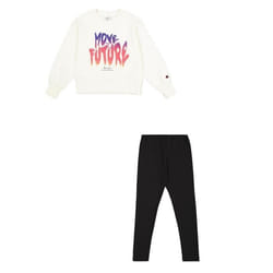 Survêtement Fille - Champion - Legacy Script - Blanc - Manches longues - Respirant