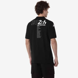 Polo Barli 24H Le Mans 2024 pour Homme - Noir - KAPPA - Manches courtes - Col boutonné