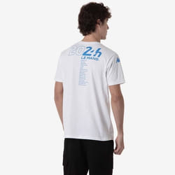 T-Shirt Homme KAPPA Alerry 24H Le Mans 2024 - Blanc - Manches Courtes - 100% Coton