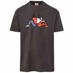 T-shirt - KAPPA - Banda POP - Gris beige - Manches courtes - 100% coton