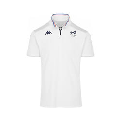 Polo - Kappa - Angaf - BWT Alpine F1 Team - Officiel - Blanc - Manches courtes