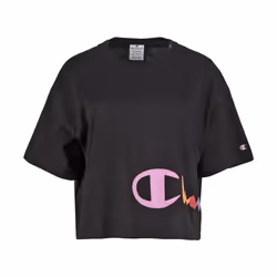 champion crewneck croptop tee-shirt noir