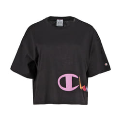 champion crewneck croptop tee-shirt noir