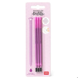 Recharge Legami pour stylo gel effaçable - Pack de 3 - Encre violet