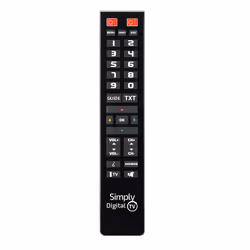 Superior Electronics Simply Digital TV, TV, Appuyez sur les boutons, Noir, Argent