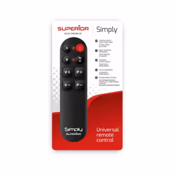 Superior Electronics Simply télécommande TV Appuyez sur les boutons