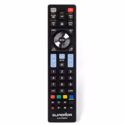 Superior Electronics SUPTRB007, TV, IR Wireless, Appuyez sur les boutons, Noir