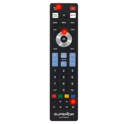 Superior Electronics Ready5 Smart, TV, IR Wireless, Appuyez sur les boutons, Noir