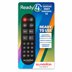 Une fois les piles installées, cette télécommande pilotera tous lesécrans de marque SAMSUNG SONY LG PANASONIC PHILIPS commerc ...