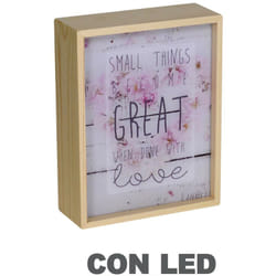 Lampe led écrite cm20x8h26