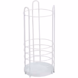 Porte-parapluie rond en métal blanc cmø26xh60x26 Caractéristiques: Dimensions: Largeur= 26cm Profondeur= 26cm Hauteur= 60cm M ...