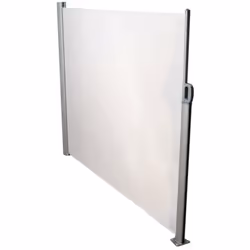 Rideau latéral tissu gris aluminium 300x160 cm